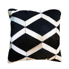 Load image into Gallery viewer, INSPIRA LIFESTYLES - Diamond Cowhide Pillow - ACCENT PILLOW, ACCESSORIES, CUSHION, DECORATIVE PILLOW, HOME DECOR, LEATHER, PILLOW, SOFTGOODS, THROW PILLOW
