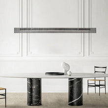 Load image into Gallery viewer, INSPIRA LIFESTYLES - Bella Glass Linear Pendant, RESTAURANT LIGHT, RECTANGLE LIGHT, RECEPTION COUNTER LIGHT, PENDANT LIGHT, MODERN PENDANT LIGHT, MODERN LIGHT, MINIMALIST LIGHT, MINIMAL LIGHT FIXTURE, MEETING ROOM LIGHT, LINEAR LIGHT, LED LIGHTING, LIGHT FIXTURE, LONG LED LIGHT, KITCHEN ISLAND LIGHT, HOTEL LIGHT, HANGING LIGHT, GLASS LINEAR CHANDELIER, GLASS LIGHT FIXTURE, GLASS CHANDELIER, FEATURE LIGHT, DINING LIGHT, BOARDROOM LIGHT, ACCENT LIGHT
