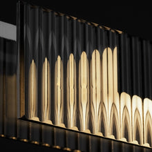 Load image into Gallery viewer, INSPIRA LIFESTYLES - Bella Glass Linear Pendant, RESTAURANT LIGHT, RECTANGLE LIGHT, RECEPTION COUNTER LIGHT, PENDANT LIGHT, MODERN PENDANT LIGHT, MODERN LIGHT, MINIMALIST LIGHT, MINIMAL LIGHT FIXTURE, MEETING ROOM LIGHT, LINEAR LIGHT, LED LIGHTING, LIGHT FIXTURE, LONG LED LIGHT, KITCHEN ISLAND LIGHT, HOTEL LIGHT, HANGING LIGHT, GLASS LINEAR CHANDELIER, GLASS LIGHT FIXTURE, GLASS CHANDELIER, FEATURE LIGHT, DINING LIGHT, BOARDROOM LIGHT, ACCENT LIGHT
