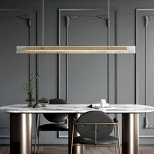 Load image into Gallery viewer, INSPIRA LIFESTYLES - Bella Glass Linear Pendant, RESTAURANT LIGHT, RECTANGLE LIGHT, RECEPTION COUNTER LIGHT, PENDANT LIGHT, MODERN PENDANT LIGHT, MODERN LIGHT, MINIMALIST LIGHT, MINIMAL LIGHT FIXTURE, MEETING ROOM LIGHT, LINEAR LIGHT, LED LIGHTING, LIGHT FIXTURE, LONG LED LIGHT, KITCHEN ISLAND LIGHT, HOTEL LIGHT, HANGING LIGHT, GLASS LINEAR CHANDELIER, GLASS LIGHT FIXTURE, GLASS CHANDELIER, FEATURE LIGHT, DINING LIGHT, BOARDROOM LIGHT, ACCENT LIGHT
