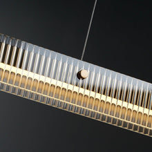 Load image into Gallery viewer, INSPIRA LIFESTYLES - Bella Glass Linear Pendant, RESTAURANT LIGHT, RECTANGLE LIGHT, RECEPTION COUNTER LIGHT, PENDANT LIGHT, MODERN PENDANT LIGHT, MODERN LIGHT, MINIMALIST LIGHT, MINIMAL LIGHT FIXTURE, MEETING ROOM LIGHT, LINEAR LIGHT, LED LIGHTING, LIGHT FIXTURE, LONG LED LIGHT, KITCHEN ISLAND LIGHT, HOTEL LIGHT, HANGING LIGHT, GLASS LINEAR CHANDELIER, GLASS LIGHT FIXTURE, GLASS CHANDELIER, FEATURE LIGHT, DINING LIGHT, BOARDROOM LIGHT, ACCENT LIGHT
