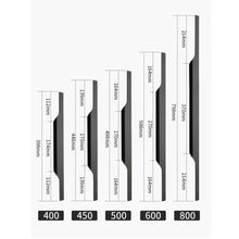 Load image into Gallery viewer, INSPIRA LIFESTYLES - Jet Long Pull Handles - BATHROOM PULLS, CABINET HARDWARE, CABINET PULL, CABINET PULLS, CLOSET PULL, DECORATIVE PULL, DOOR HARDWARE, DOOR PULL, DOOR PULLS, DRAWER PULL, DRAWER PULLS, FURNITURE PULL, HARDWARE, KITCHEN PULLS, LONG DOOR PULLS, LONG DRAWER PULLS, LONG PULL HANDLES, METAL HARDWARE, PULLS, SLIDING DOOR HARDWARE
