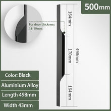 Load image into Gallery viewer, INSPIRA LIFESTYLES - Jet Long Pull Handles - BATHROOM PULLS, CABINET HARDWARE, CABINET PULL, CABINET PULLS, CLOSET PULL, DECORATIVE PULL, DOOR HARDWARE, DOOR PULL, DOOR PULLS, DRAWER PULL, DRAWER PULLS, FURNITURE PULL, HARDWARE, KITCHEN PULLS, LONG DOOR PULLS, LONG DRAWER PULLS, LONG PULL HANDLES, METAL HARDWARE, PULLS, SLIDING DOOR HARDWARE
