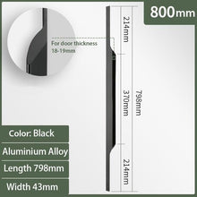 Load image into Gallery viewer, INSPIRA LIFESTYLES - Jet Long Pull Handles - BATHROOM PULLS, CABINET HARDWARE, CABINET PULL, CABINET PULLS, CLOSET PULL, DECORATIVE PULL, DOOR HARDWARE, DOOR PULL, DOOR PULLS, DRAWER PULL, DRAWER PULLS, FURNITURE PULL, HARDWARE, KITCHEN PULLS, LONG DOOR PULLS, LONG DRAWER PULLS, LONG PULL HANDLES, METAL HARDWARE, PULLS, SLIDING DOOR HARDWARE
