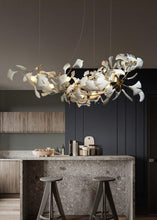 Load image into Gallery viewer, INSPIRA LIFESTYLES - Sculptural Leaf Chandelier - ACCENT LIGHT, BEDROOM LIGHT, BRANCH LIGHT, CHANDELIER, DINING LIGHT, FEATURE LIGHT, HANGING LIGHT, LIGHT, LIGHT FIXTURE, LIGHTING, LIGHTS, LINEAR LIGHT, LIVING ROOM LIGHT, PENDANT LIGHT, RESTAURANT LIGHT, SCULPTURAL LIGHT, TREE LIGHT
