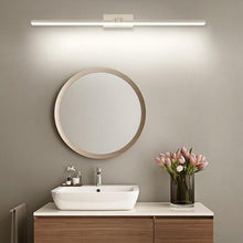 Load image into Gallery viewer, INSPIRA LIFESTYLES - Willis LED Vanity Light - BATHROOM LIGHT, BLACK, LED, LED LIGHT, LIGHT, LIGHT FIXTURE, LIGHTING, LINEAR LIGHT, MAKE UP LIGHT, MINIMAL, MODERN, SCONCE, VANITY LIGHT, WALL LAMP, WALL LIGHT, WHITE
