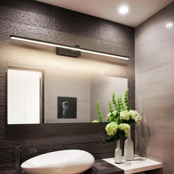 INSPIRA LIFESTYLES - Willis LED Vanity Light - BATHROOM LIGHT, BLACK, LED, LED LIGHT, LIGHT, LIGHT FIXTURE, LIGHTING, LINEAR LIGHT, MAKE UP LIGHT, MINIMAL, MODERN, SCONCE, VANITY LIGHT, WALL LAMP, WALL LIGHT, WHITE