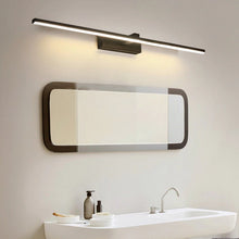 Load image into Gallery viewer, INSPIRA LIFESTYLES - Willis LED Vanity Light - BATHROOM LIGHT, BLACK, LED, LED LIGHT, LIGHT, LIGHT FIXTURE, LIGHTING, LINEAR LIGHT, MAKE UP LIGHT, MINIMAL, MODERN, SCONCE, VANITY LIGHT, WALL LAMP, WALL LIGHT, WHITE
