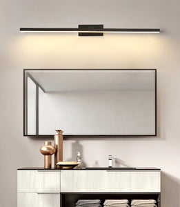 INSPIRA LIFESTYLES - Willis LED Vanity Light - BATHROOM LIGHT, BLACK, LED, LED LIGHT, LIGHT, LIGHT FIXTURE, LIGHTING, LINEAR LIGHT, MAKE UP LIGHT, MINIMAL, MODERN, SCONCE, VANITY LIGHT, WALL LAMP, WALL LIGHT, WHITE
