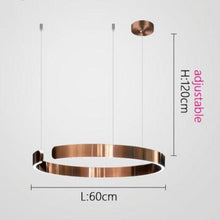 Load image into Gallery viewer, INSPIRA LIFESTYLES - Cuff Circular Pendant - ABSTRACT, HANGING RING LIGHT, LED, LED CHANDELIER, LED LIGHT, LED LIGHT RING, LIGHT, LIGHT FIXTURE, LIGHTING, LIGHTS, MINIMALIST LIGHT, MODERN CHANDLIER, MODERN PENDANT LIGHT, SCULPTURAL LIGHT, SIMPLE DESIGN
