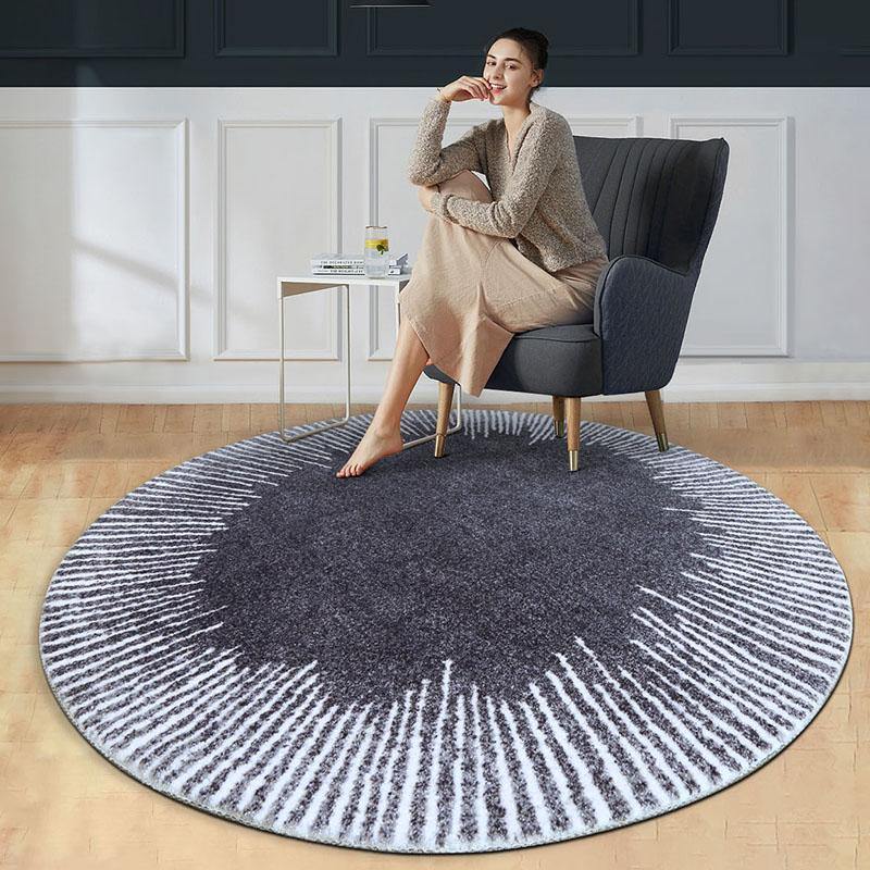 Iris Round Area Rug | Modern Nordic Circular Area Rug | Inspira ...