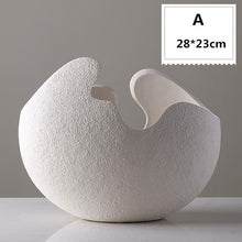 Load image into Gallery viewer, INSPIRA LIFESTYLES - Nest Handmade Vase - WHITE VASE, VASES, SCANDINAVIAN DESIGN, ORGANIC SHAPED VASE, OBJECTS, MODERN MINIMALIST ART, MAISON &amp; OBJECT, INTERIOR DECOR, HOTEL DECOR, HOME DECORATION, HOME DECOR, HOME ACCESSORIES, HANDMADE VASE, HANDMADE, HAND MADE DECORATIVE VASE SET, DECORATIVE VASE, DECORATIVE DECORATION, DECOR, CONTEMPORARY ART, BLACK AND WHITE ART, ART 
