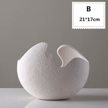 Load image into Gallery viewer, INSPIRA LIFESTYLES - Nest Handmade Vase - WHITE VASE, VASES, SCANDINAVIAN DESIGN, ORGANIC SHAPED VASE, OBJECTS, MODERN MINIMALIST ART, MAISON &amp; OBJECT, INTERIOR DECOR, HOTEL DECOR, HOME DECORATION, HOME DECOR, HOME ACCESSORIES, HANDMADE VASE, HANDMADE, HAND MADE DECORATIVE VASE SET, DECORATIVE VASE, DECORATIVE DECORATION, DECOR, CONTEMPORARY ART, BLACK AND WHITE ART, ART 
