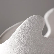 Load image into Gallery viewer, INSPIRA LIFESTYLES - Nest Handmade Vase - WHITE VASE, VASES, SCANDINAVIAN DESIGN, ORGANIC SHAPED VASE, OBJECTS, MODERN MINIMALIST ART, MAISON &amp; OBJECT, INTERIOR DECOR, HOTEL DECOR, HOME DECORATION, HOME DECOR, HOME ACCESSORIES, HANDMADE VASE, HANDMADE, HAND MADE DECORATIVE VASE SET, DECORATIVE VASE, DECORATIVE DECORATION, DECOR, CONTEMPORARY ART, BLACK AND WHITE ART, ART 
