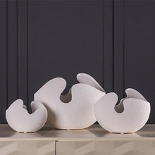 Load image into Gallery viewer, INSPIRA LIFESTYLES - Nest Handmade Vase - WHITE VASE, VASES, SCANDINAVIAN DESIGN, ORGANIC SHAPED VASE, OBJECTS, MODERN MINIMALIST ART, MAISON &amp; OBJECT, INTERIOR DECOR, HOTEL DECOR, HOME DECORATION, HOME DECOR, HOME ACCESSORIES, HANDMADE VASE, HANDMADE, HAND MADE DECORATIVE VASE SET, DECORATIVE VASE, DECORATIVE DECORATION, DECOR, CONTEMPORARY ART, BLACK AND WHITE ART, ART 
