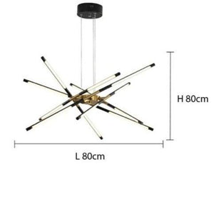 INSPIRA LIFESTYLES - Tubular Mobile Chandelier - ACCENT LIGHT, BRANCH LIGHT, CHANDELIER, DINING LIGHT, HANGING LIGHT, LED LIGHT, LIGHT, LIGHT FIXTURE, LIGHTING, MINIMALIST CHANDELIER, MOBILE CHANDELIER, MODERN CHANDELIER, MODERN LIGHT, PENDANT LIGHT, SCULPTURAL LIGHT, SPUTNIK LIGHT