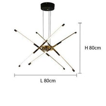 Load image into Gallery viewer, INSPIRA LIFESTYLES - Tubular Mobile Chandelier - ACCENT LIGHT, BRANCH LIGHT, CHANDELIER, DINING LIGHT, HANGING LIGHT, LED LIGHT, LIGHT, LIGHT FIXTURE, LIGHTING, MINIMALIST CHANDELIER, MOBILE CHANDELIER, MODERN CHANDELIER, MODERN LIGHT, PENDANT LIGHT, SCULPTURAL LIGHT, SPUTNIK LIGHT
