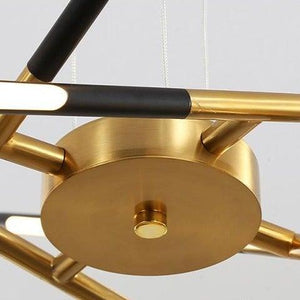 INSPIRA LIFESTYLES - Tubular Mobile Chandelier - ACCENT LIGHT, BRANCH LIGHT, CHANDELIER, DINING LIGHT, HANGING LIGHT, LED LIGHT, LIGHT, LIGHT FIXTURE, LIGHTING, MINIMALIST CHANDELIER, MOBILE CHANDELIER, MODERN CHANDELIER, MODERN LIGHT, PENDANT LIGHT, SCULPTURAL LIGHT, SPUTNIK LIGHT