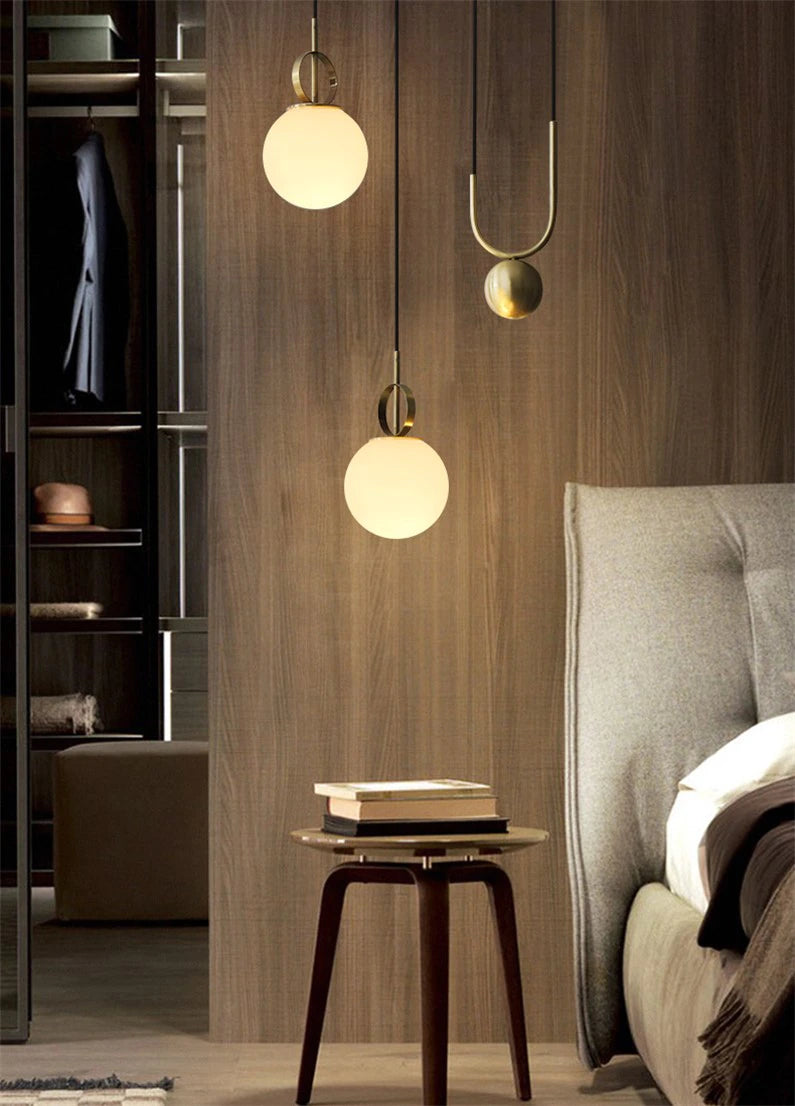 Cradle brass mid on sale century pulley pendant light