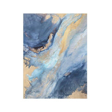Load image into Gallery viewer, INSPIRA LIFESTYLES - Cuvee Series: C.2 Abstract Oil Painting - ABSTRACT ART, ART, ART SERIES, BLUE ABSTRACT PAINTING, BLUE GOLD ART, BLUE WATER PAINTING, CANVAS ART, CONTEMPORARY ART, COORDINATED ART, FRAMED ART, HANGING ART, LARGE PAINTING, LARGE SCALE ART, MODERN ART, OIL PAINTING, PAINTING, UNFRAMED ART, WALL ART

