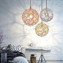 Load image into Gallery viewer, INSPIRA LIFESTYLES - Metal Etch Web Pendant - ACCENT LIGHT, CHANDELIER, ETCH WEB LIGHT, LIGHT, LIGHT FIXTURE, LIGHTING, LIGHTS, METAL MESH LIGHT, MODERN CHANDELIER, PENDANT, PENDANT LIGHT, RESTAURANT LIGHT, TOM DIXON LIGHT
