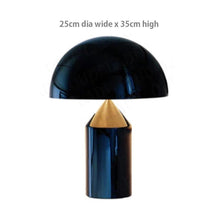 Load image into Gallery viewer, INSPIRA LIFESTYLES - Metal Mushroom Table Lamp - ACCENT LIGHT, ATOLLO TABLE LAMP, BEDROOM LIGHT, BEDSIDE LIGHT, DESK LAMP, DOME LIGHT, LIGHT, LIGHTING, LIGHTS, LIVING ROOM LIGHT, METAL TABLE LAMP, MUSHROOM LAMP, POST MODERN, RETRO TABLE LAMP, TABLE LAMP, Vico Magistretti
