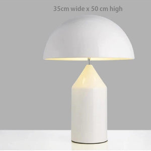 INSPIRA LIFESTYLES - Metal Mushroom Table Lamp - ACCENT LIGHT, ATOLLO TABLE LAMP, BEDROOM LIGHT, BEDSIDE LIGHT, DESK LAMP, DOME LIGHT, LIGHT, LIGHTING, LIGHTS, LIVING ROOM LIGHT, METAL TABLE LAMP, MUSHROOM LAMP, POST MODERN, RETRO TABLE LAMP, TABLE LAMP, Vico Magistretti