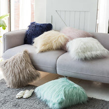 Load image into Gallery viewer, INSPIRA LIFESTYLES - Shaggy Faux Fur Pillow - ACCENT PILLOW, ACCESSORIES, BED PILLOW, CHAIR PILLOW, CUSHION, DECORATIVE PILLOW, FAUX FUR, HOME ACCESSORIES, PILLOW, SOFA PILLOW, SOFTGOODS, THROW PILLOW
