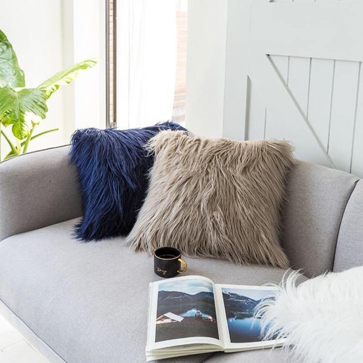 Shaggy Faux Fur Pillow – INSPIRA LIFESTYLES - Main Image