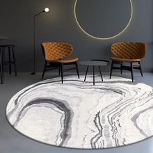 Load image into Gallery viewer, INSPIRA LIFESTYLES - White Marble Round Area Rug - ABSTRACT RUG, ACCENT RUG, ACRYLIC RUG, AREA RUG, BEDROOM CARPET, CARPET, DINING ROOM CARPET, FLOOR COVERING, FLOOR MAT, HOTEL CARPET, LIVING ROOM CARPET, MARBLE, MODERN RUG, PILE CARPET, RECTANGLE AREA RUG, RUG, RUGS, WOVEN RUG
