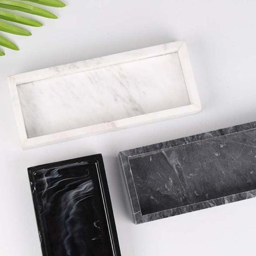 INSPIRA LIFESTYLES - Austere Resin Tray - AMENITIES TRAY, BATHROOM ORGANIZER, DECOR, DECORATIVE TRAY, DISPLAY TRAY, HOME ACCESSORIES, HOME DECOR, HOTEL DECOR, HOTEL TRAY, JEWELRY TRAY, MARBLE TRAY, RESIN TRAY, STORAGE TRAY, TOILETRIES TRAY, TRAY, TRAY HOLDERS, TRAYS