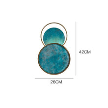 Load image into Gallery viewer, INSPIRA LIFESTYLES - Mottled Turquoise Wall Sconce - BRASS, DECORATIVE, LIGHTING, SCONCE, TURQUOISE, WALL SCONCE
