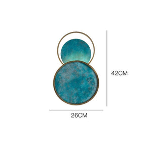 INSPIRA LIFESTYLES - Mottled Turquoise Wall Sconce - BRASS, DECORATIVE, LIGHTING, SCONCE, TURQUOISE, WALL SCONCE