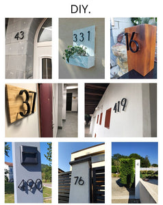 INSPIRA LIFESTYLES - Modern House Number Black - ADDRESS, BLACK, DOOR NUMBER, HARDWARE, HOME & GARDEN, HOUSE NUMBER, SIGN, ZINC ALLOY