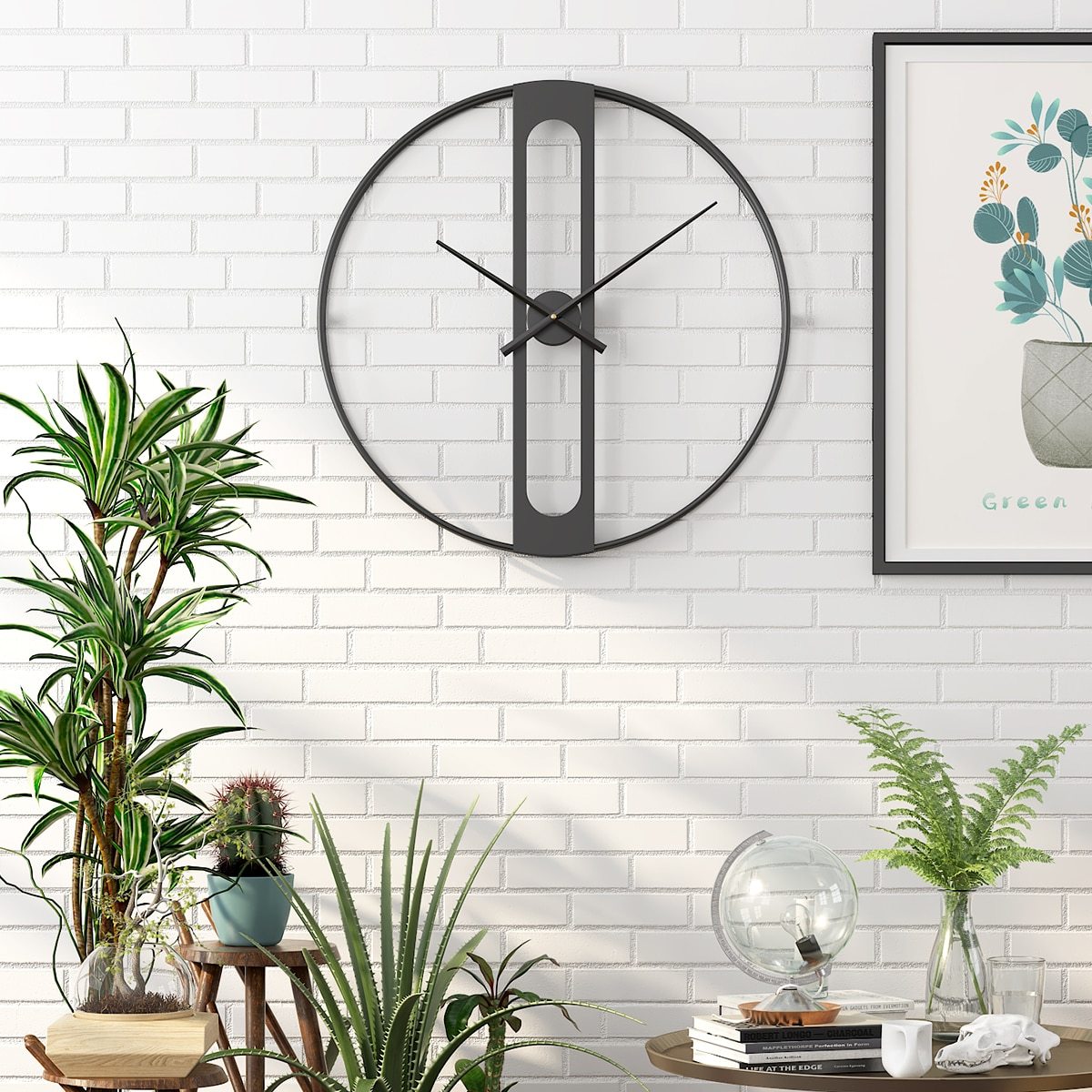 Traveler Designer Metal Wall Clock