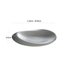 Load image into Gallery viewer, INSPIRA LIFESTYLES - Gray Stone Dinnerware - BOWL, DESSERT PLATE, DISPLAY PLATE, FRUIT BOWL, PLATE, PLATES, SERVING PLATE, TABLEWARE, TABLEWARE PLATES
