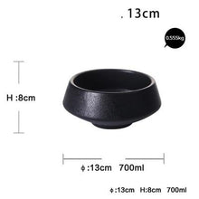 Load image into Gallery viewer, INSPIRA LIFESTYLES - Inverted Black Matte Bowls - BOWLS, DINING, KITCHEN, PLATE, PLATES, PLATTERS, SERVING PLATE, TABLE TOP, TABLEWARE
