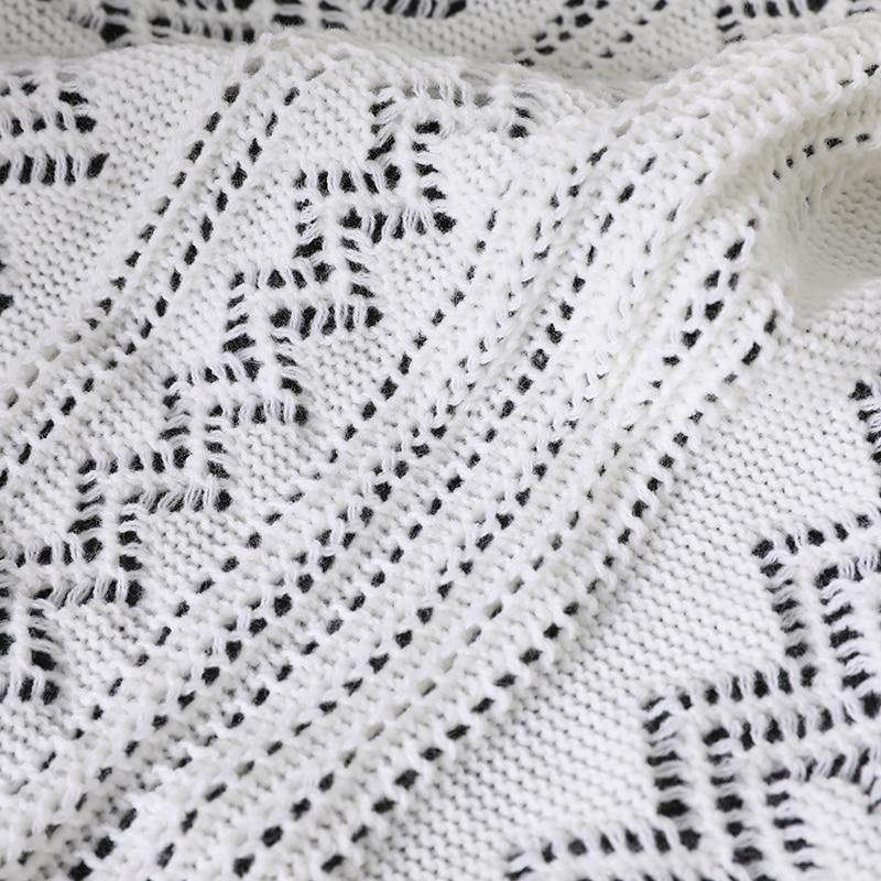 Zigzag Lace Knitted Throw – INSPIRA LIFESTYLES