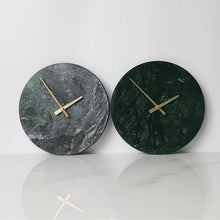 Load image into Gallery viewer, INSPIRA LIFESTYLES - Minimalist Marble Wall Clock - ACCESSORIES, CLOCK, DECOR, DECORATION, HOME ACCESSORIES, HOME DECOR, MARBLE CLOCK, MINIMALIST, MODERN, WALL ART, WALL CLOCK
