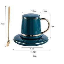 Load image into Gallery viewer, INSPIRA LIFESTYLES - Enchant Mug Saucer Set - COFFEE, CUP, GIFT, KITCHEN, MUG, TABLEWARE, TEA CUP
