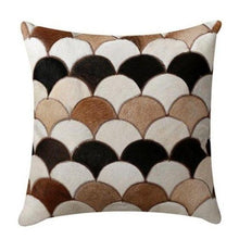 Load image into Gallery viewer, INSPIRA LIFESTYLES - Scales Cowhide Pillow - ACCENT PILLOW, ACCESSORIES, CUSHION, DECORATIVE PILLOW, HOME DECOR, LEATHER, PILLOW, SOFTGOODS, THROW PILLOW
