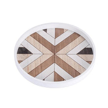 Load image into Gallery viewer, INSPIRA LIFESTYLES - Geometric Wooden Tray - DECOR, DISH, GEOMETRIC, KITCHEN, PLATE, SERVING PLATE, SERVING TRAY, TABLEWARE, TRAY, WOOD
