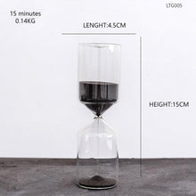 Load image into Gallery viewer, INSPIRA LIFESTYLES - Black Sand Hourglass - ACCESSORIES, DECOR, DECORATION, HOURGLASS, MODERN
