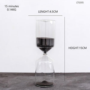 INSPIRA LIFESTYLES - Black Sand Hourglass - ACCESSORIES, DECOR, DECORATION, HOURGLASS, MODERN