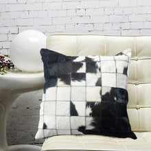 Load image into Gallery viewer, INSPIRA LIFESTYLES - Multi Squares Cowhide Pillow - ACCENT PILLOW, ACCESSORIES, CUSHION, DECORATIVE PILLOW, HOME DECOR, LEATHER, PILLOW, SOFTGOODS, THROW PILLOW
