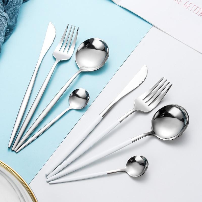 Polished Modern Cutlery Set - 24 PCS – INSPIRA LIFESTYLES