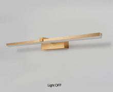Load image into Gallery viewer, INSPIRA LIFESTYLES - Elise LED Vanity Light - BATHROOM LIGHT, BRUSHED GOLD, LED, LED LIGHT, LIGHT FIXTURE, LIGHTING, LINEAR LIGHT, MAKE UP LIGHT, MINIMALIST, VANITY LIGHT, WALL LAMP, WALL LIGHT
