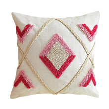 Load image into Gallery viewer, INSPIRA LIFESTYLES - Red Diamond Tufted Pillow - ACCENT PILLOW, ACCESSORIES, BED PILLOW, CHAIR PILLOW, COTTON, CUSHION, DECORATIVE PILLOW, EMBROIDERED, GEOMETRIC, HOME ACCESSORIES, PILLOW, SOFA PILLOW, SOFTGOODS, THROW PILLOW
