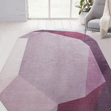 Load image into Gallery viewer, INSPIRA LIFESTYLES - Geometric Purple Diamond Area Rug - ACCENT RUG, AREA RUG, BEDROOM CARPET, DINING ROOM CARPET, FLOOR MAT, HOTEL CARPET, LIVING ROOM CARPET, MODERN RUG, PILE CARPET, POLYESTER RUG, RUG, RUGS, WOVEN RUG
