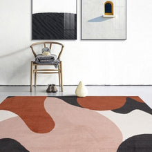 Load image into Gallery viewer, INSPIRA LIFESTYLES - Red &amp; Pink Abstract Area Rug - ABSTRACT RUG, ACCENT RUG, AREA RUG, BEDROOM CARPET, CARPET, DINING ROOM CARPET, FLOOR MAT, HOTEL CARPET, LIVING ROOM CARPET, MODERN RUG, PILE CARPET, POLYESTER RUG, RECTANGLE AREA RUG, RUG, RUGS, WOVEN RUG
